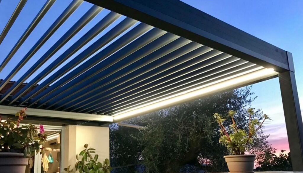 couvrir pergola pluie