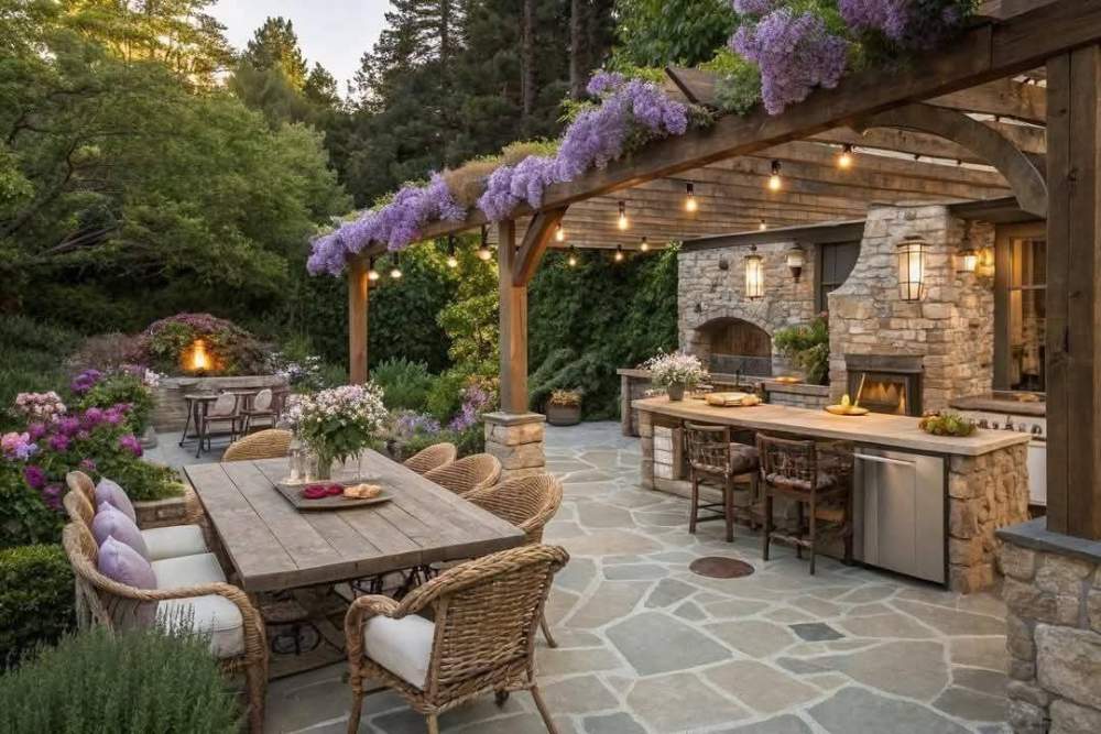 fabriquer une pergola pour glycine