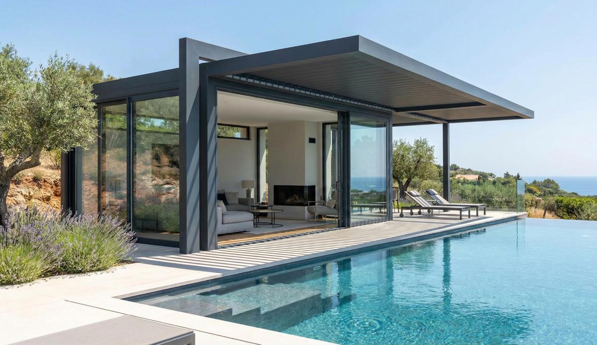 pool house aluminium